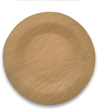 Bamboo Disposable Plates (25 pack) | Compostable &amp; Biodegradable Tableware | Made of 100% Bamboo | Wedding, Party Planning or Sustainable Living Ebook Included (7" Round)
