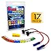 FuseTech 12 AWG Micro2 APT ATR 17 Piece Automotive Car Fuse Assortment and Holders Pack (2 Add-a-Circuit Fuse Tap Adapters, 14 Blade Fuses + Fuse Puller) 5A 7.5A 10A 15A 20A 25A 30A