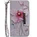 iPhone XR Case, Ranyi Magnetic Clasp Wallet Lovely Painting Pattern [with Hand Strap] Kickstand Feature Premium PU Leather Flip Folio Wallet Defender Case for Apple 6.1