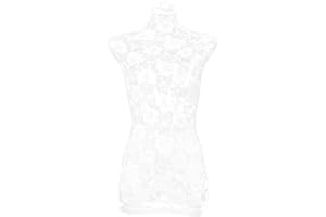 ULTECHNOVO Mannequin Lace Cover Mannequin Cloth Cover Dress Form Decoration for Upper Body Dress Stand Form Model White