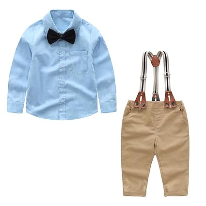 Amazon ベビー服 フォーマル 長袖 男の子 女の子 蝶ネクタイ付き