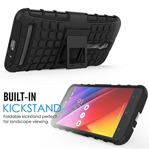 ZenFone 2 5.5 Case - MoKo [Heavy Duty] Rugged Armor with 