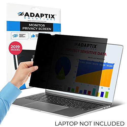 Apple MacBook Compatible – 15″ Privacy Screen for MacBook Pro Touch – Anti-Glare, Anti-Scratch, Blocks 96% UV – Blue Light Screen Filter Protector by Adaptix [Late 2016-Current] (APSMR15-TB)