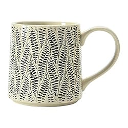 Creative Co-Op Set of 4, Stoneware Mug, 4 Styles