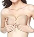 Gorgeous Pixels Women's Strapless Bra Self Adhesive Silicone Push Up with Drawstring(Cup Size A, Colour Beige)