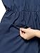Allegra K Women Sleeveless Cut Out Back Elastic Waist Romper M Navy Blue
