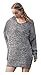 ARJOSA Women's Fall Sweaters Pullover Oversized Cable Knit Sweater Tunic Tops (Large, Grey)