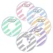 Blulu Clothing Rack Size Dividers Baby Closet Dividers Round Closet Organizer, 6 Pieces, 6 Colors