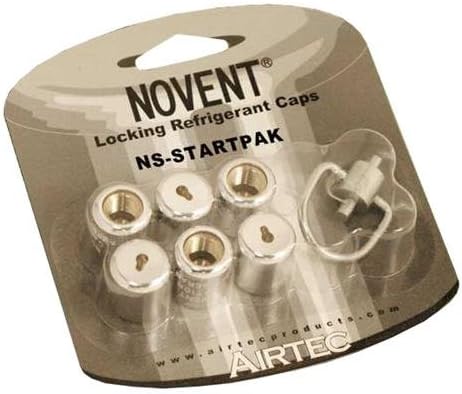 JB/Novent Universal StartPack - (6) Silver Universal Locking Caps with (1) Universal Key