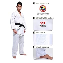 Wesing Karate Kumite Gi Unisex Karate Uniform with