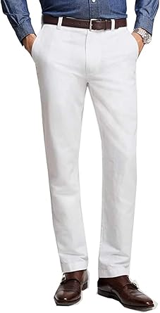 mens white stretch chinos