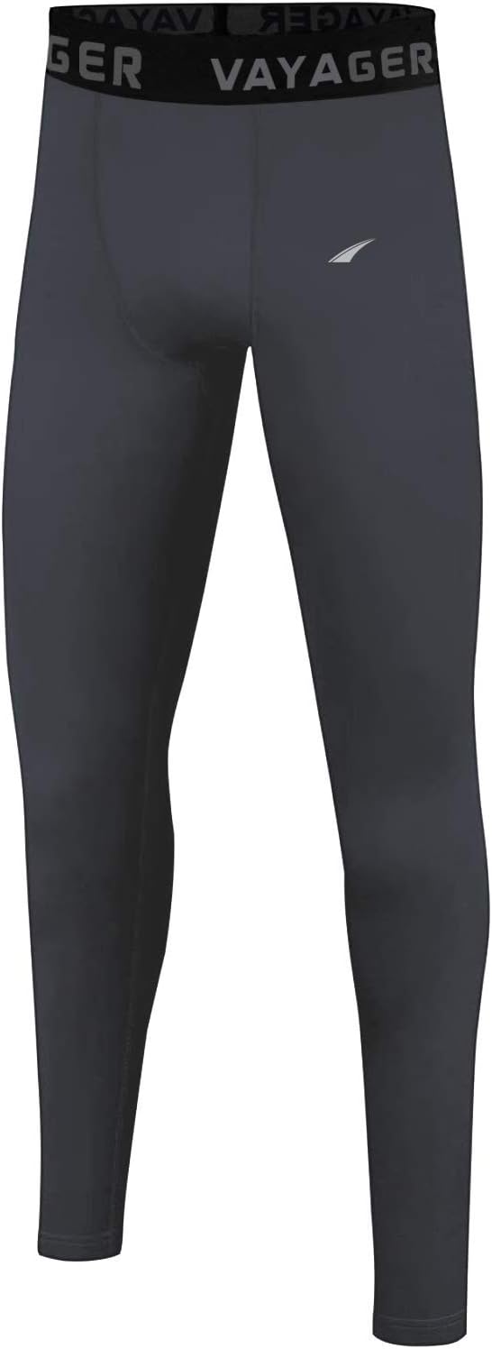 VAYAGER Youth Boys' Compression Leggings Thermal Base Layer Pants Athletic Runing Workout Tights for Baseball, Football, Yoga : Sports & Outdoors