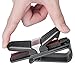 Petutu Double Sunglass Visor Clip Holder for Cars 3 Pack (Black)