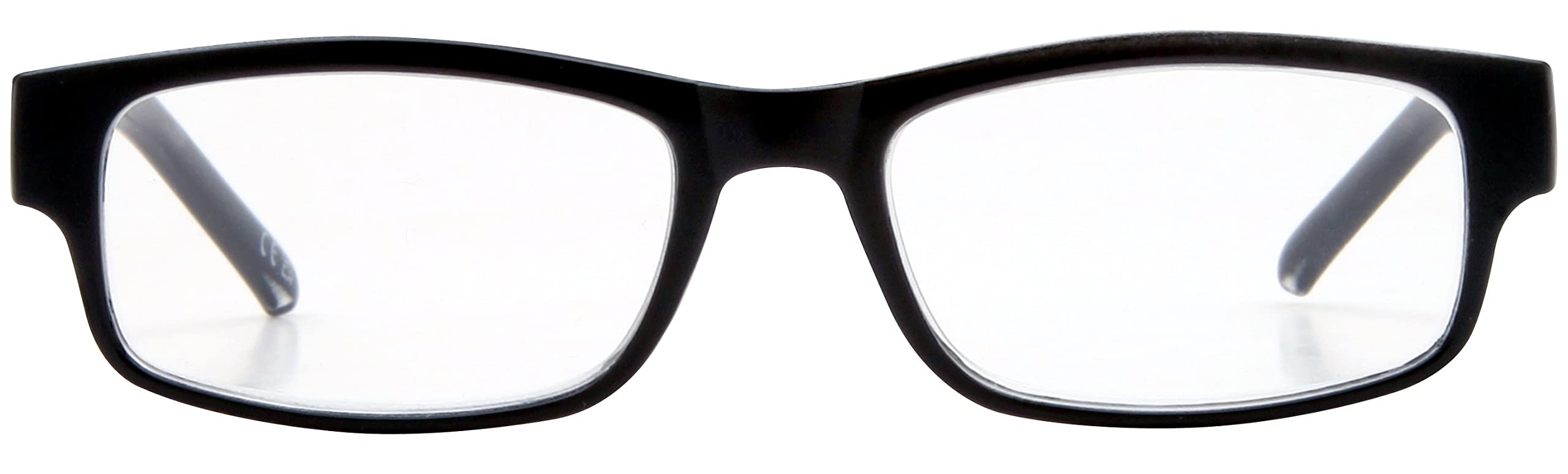 Foster Grant Glasgow Reading Glasses for Men & Women +3.50 – Rectangular Frame made with 20% Recycled Plastic, Scratch-Resistant Lenses, Spring Hinges & Sustainable Pouch