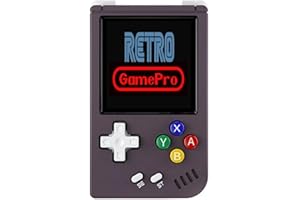 RETRO GAMEPRO RG Nano Retro Handheld Game Console , Aluminum Alloy CNC Support Clock , Music Player Function 1.54 Inch IPS Screen 64G (Anbernic Rg Nano Purple)