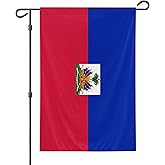 Haiti Garden Flag, 12x18 Inch Double-Sided, Vivid Color Haitian National Garden Flags, for Indoor Outdoor Party Home Lawn Decor