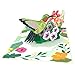 Liif Hummingbird Mother's Day 3D Greeting Pop Up Card Card For All Occasions, Father's Day, Happy Birthday, Anniversary, Retirement, Thinking Of You, Get Well, Hummingbird Gifts For Women, Bird Lover