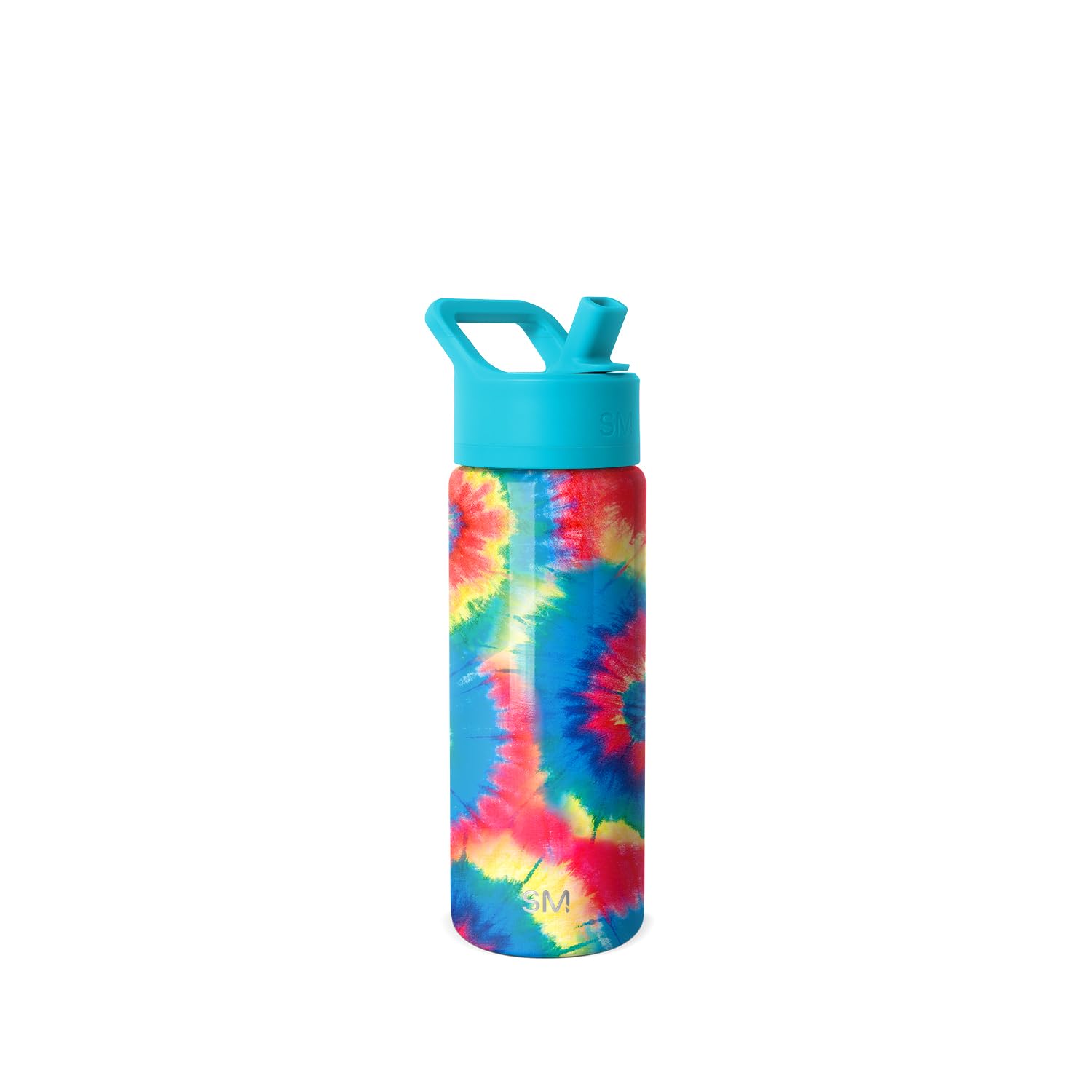 Simple Modern Kids Water Bottle with Straw | Insulated Stainless Steel Reusable Tumbler for School, Girls, Boys | Summit Collection | 530ml | Tie-Dye