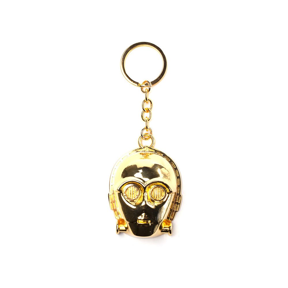 Bioworld Star Wars C-3Po 3D Pendant Metal Keychain, Gold (Ke131001Stw) 16 cm