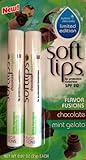 SOFTLIPS FLAVOR FUSIONS Lip Protectant/Sunscreen SPF 20, Limited Edition Flavor CHOCOLATE/MINT GELATO - One Twin Pack Containing 2 tubes 0.07oz ea Gluten & Soy Free SOFT LIPS Hydrate Deliciously