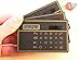 king's store 2pcs 8 Digits Ultra Thin Slim Mini Credit Card Design Solar Power Pocket Calculator