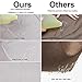 8x8 Ft Waterproof Gazebo Patio Canopy Top Replacement Cover Tent Gray w/ 3-Layer Polyester 2-Tiers PVC for Protective UV Blocking Outdoor Gardening Structures