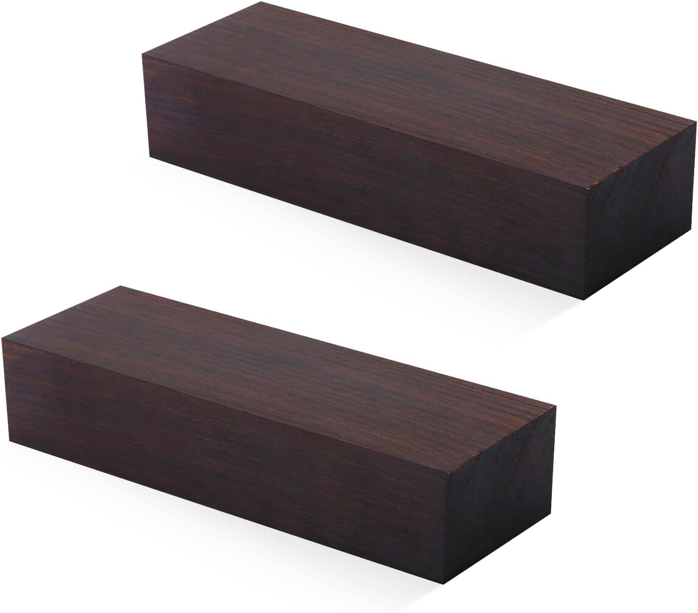 Black Ebony Wood Handle Plate - 4.72 x 1.57 x 0.98" Lumber for Music Instruments DIY Tools, Turning Blanks and Original Timber