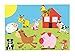 Baker Ross EV3104 Farm Animal Foam Stickers - Pack of 96, Foam Stickers for Kids, Kids Craft Stickers, Childrens Self Adhesive Stickers