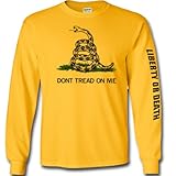 Longsleeve Shirt Don't Tread On Me - Yellow
