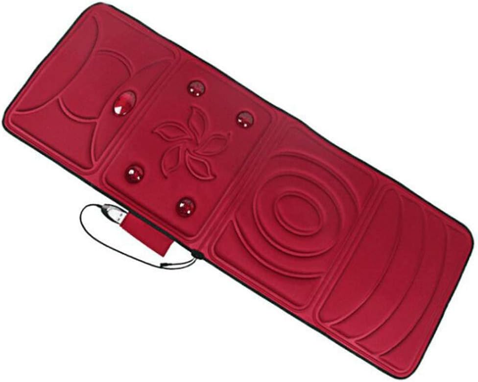 Memory Foam Massage Mat with Heat, 10 Motors Vibrating