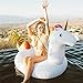 Jasonwell Big Inflatable Unicorn Pool Float Floatie Ride On with Rapid Valves Large Rideable Blow Up Summer Outdoor Swimming Pool Party Lounge Raft Decorations Toys for Kids 79 Inches