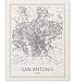 San Antonio Map San Antonio Poster City Map Posters Texas City Texas Map San Antonio Modern Map Art Black and White Map Wall Art Texas Map Art Scandinavian Poster 8x10