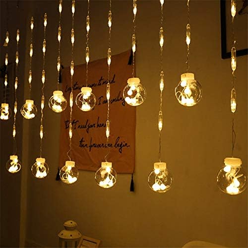 Net Red Wish Led Color Ball Curtain Fairy Tale String Lamp Romantic Christmas Party Wedding Window Curtain Garland Lights Garlands