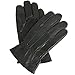Mens Leather Smartphone Dress Gloves for Touch Screen iPhone Android Tablet, XL, Black