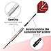 W.M Darts King 90 Percent Tungsten Steel Tip Darts (for Bristle / Normal Dartboard, 22 Gram, Pack of 3)