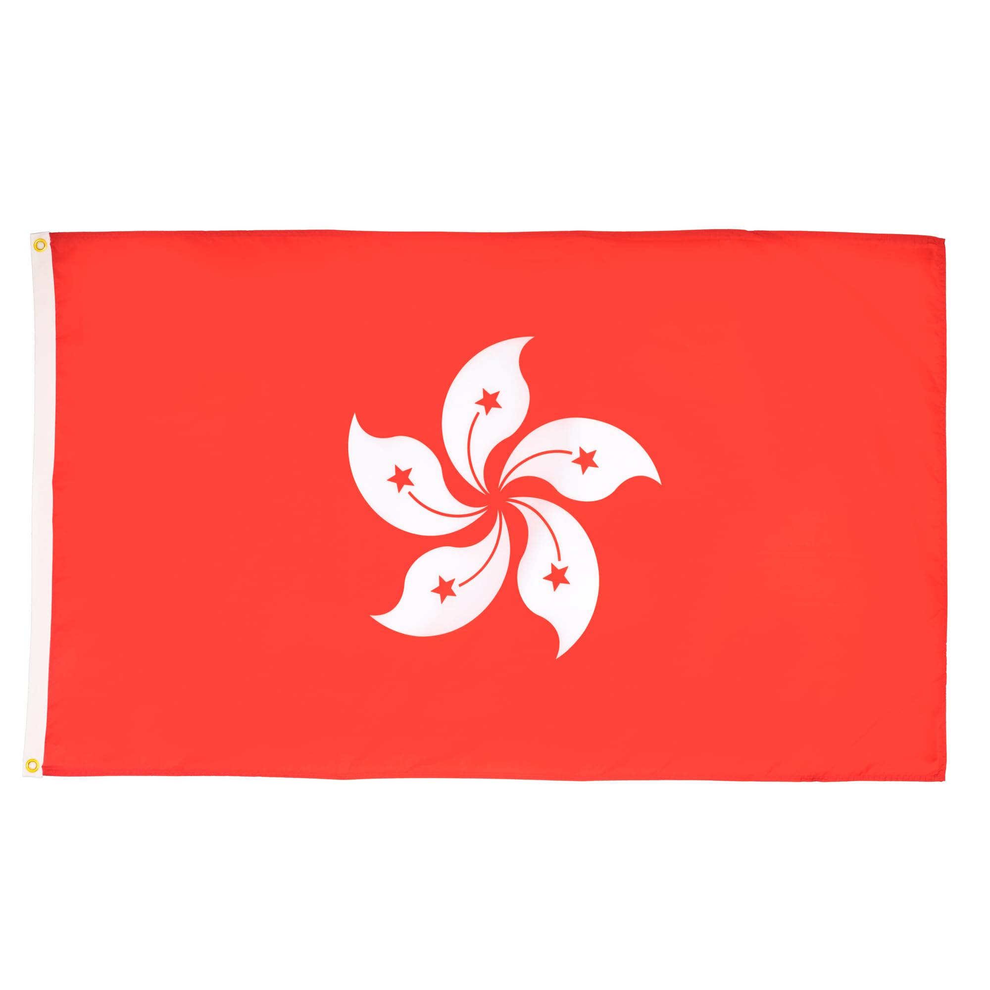 AZ FLAG - Hong Kong Flag - 3x5 Ft - 100D Polyester Hong Konger Banner with Two Metal Grommets - Fade Resistant - Vivid Colors - 3' x 5' Feet - 150x90 Cm — image 1
