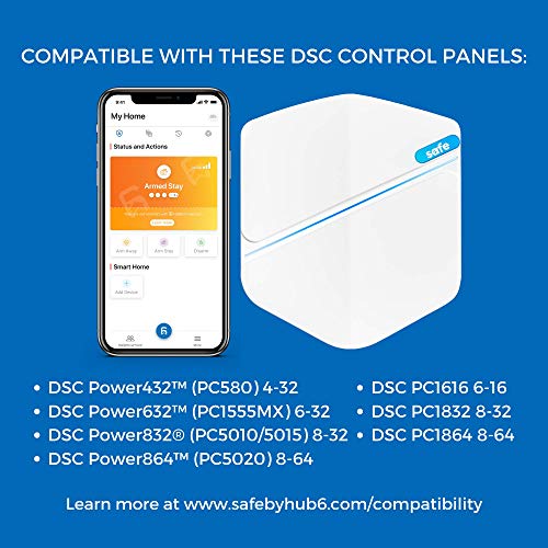 Safe by HUB6 - Smart Home Monitoring with No Monthly Fees | Use Your Existing Alarm System (DSC)