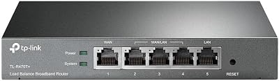 TP-Link Safestream Multi WAN Router TL-R470T+ Load Balance 4 Port Security