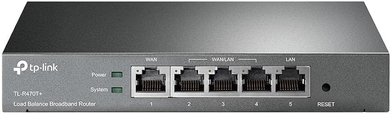 TP-Link Safestream Multi WAN Router TL-R470T+ Load Balance 4 Port Security
