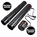 DEWEL Drawing Tube Blueprint Case Telescoping Art Tube Large Plastic Black Storage Tube Expands from 25 to 40 Inches Plastic Waterproof and Light Resistant Poster Tube with Strap