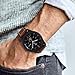 Fullife Compatible with Galaxy Watch 42mm Band Leather and Silicone Hybrid Sports Strap Replacement for Samsung Galaxy Watch 42mm Band Galaxy Watch Active 2 Bands 44mm 40mm Smart Watch, Coffee