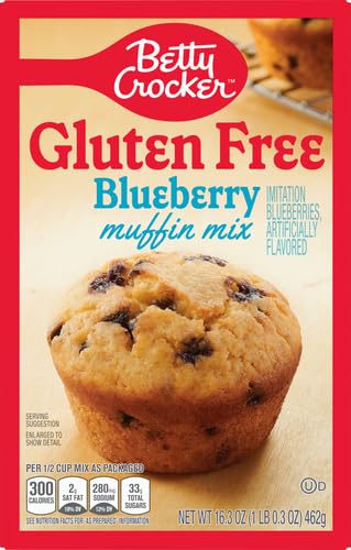 BETTY CROCKER GLUTEN FREE MUFFIN MIX, BLUEBERRY, 16.3 OZ