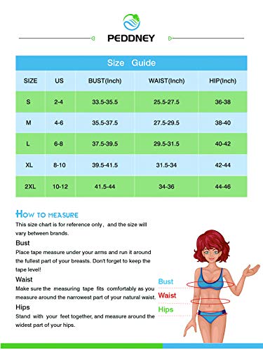 Peddney Women Ruched Padded One Piece Swimsuit Drawstring Tie Closure Bathing Suits Ruffle Swimwear Black