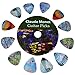Creanoso Guitar Picks (12-Pack)- Claude Monet Waterlilies Famous Arts Paintings Plectrums - for Acoustic, Electric and Bass Guitars - Stocking Stuffers for Men and Women Guitarists Collectible Set