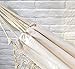 Fringed Macramé Hammock Cotton Tree Hammock Swing Bed for Patio,79