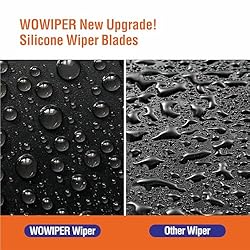 WOWIPER Silicone Windshield Wiper Blades with Rear