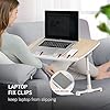 TaoTronics Laptop Table,Foldable Laptop Desk for Bed , Height and Angle Adjustable Lap Bed Desk,Portable Bed Tray Table…