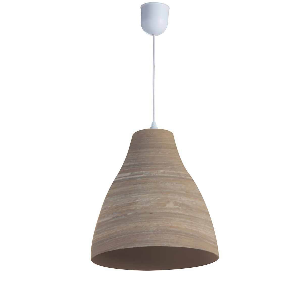 LUSSIOL Calculta PM Pendant Light Bamboo 60 W Natural Diameter 30 x H 33 cm