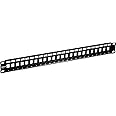 TRENDnet 24-Port Blank Keystone 1U Patch Panel, 1U 19" Metal Rackmount Housing, Recommended With TC-K25C6 & TC-K50C6 Cat6 Key