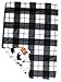 Dear Baby Gear Reversible Baby Blankets - Soft Nursery Blanket for Newborn - Toddler Blankey - Throw Blanket for Boys & Girls - Infant Blankets -40x30 (Black Bears, Geometric Trees/Black&White Plaid)